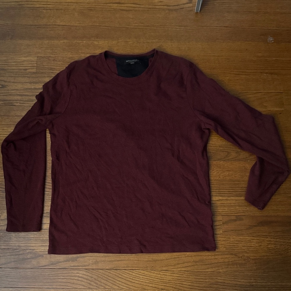 Banana Republic Deep Red Long Sleeve Tee